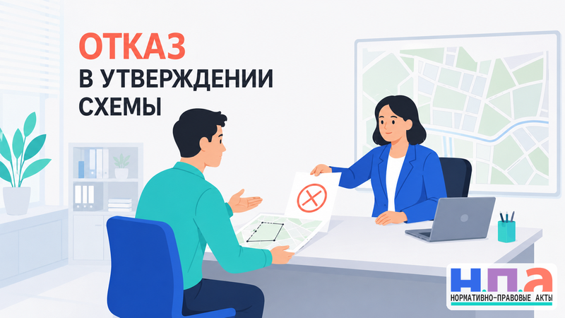 Администрация отказала в утверждении схемы расположения земельного участка