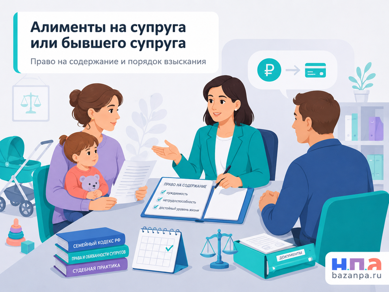 Алименты на супруга или бывшего супруга кто может потребовать содержание