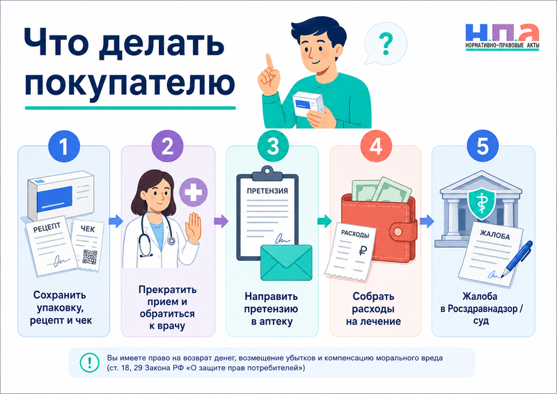 Аптека продала неправильное лекарство или дозировку
