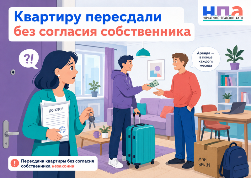 Арендатор сдал квартиру другим людям без разрешения собственника