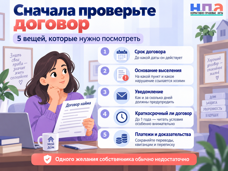 Арендодатель требует съехать раньше срока договора можно ли остаться