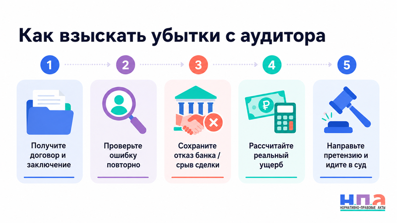 Аудитор допустил существенную ошибку в аудиторском заключении можно ли взыскать убытки