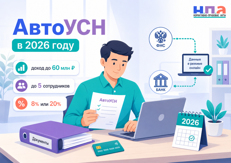 АвтоУСН в 2026 году переход, ставки, ограничения и роль банка