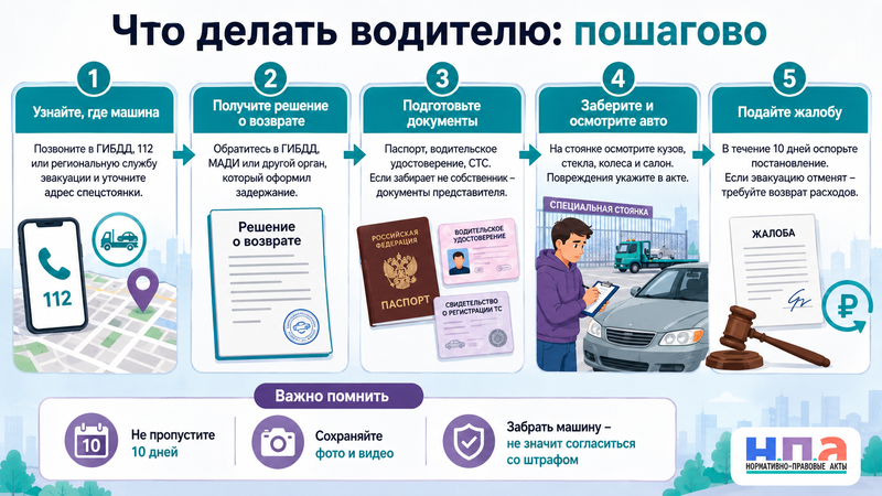 Автомобиль эвакуировали на штрафстоянку как забрать машину и оспорить эвакуацию