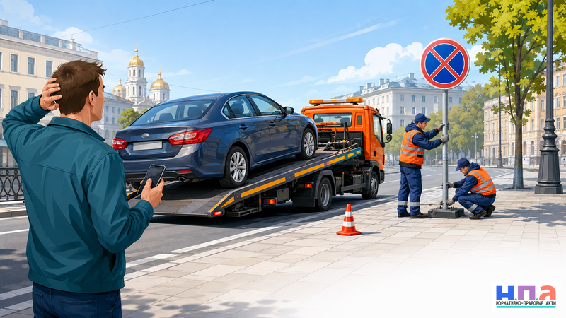 Автомобиль эвакуировали после установки временного знака как доказать прежнюю парковку