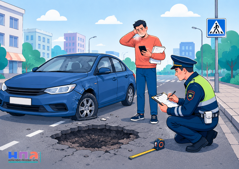 Автомобиль попал в яму и получил повреждения как взыскать ущерб