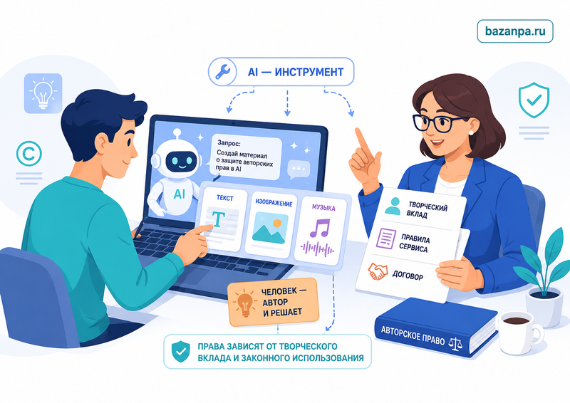 Авторские права на материалы, созданные нейросетью кому принадлежит текст, изображение или музыка