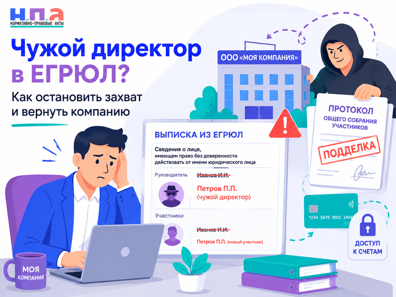 Банк не дает новому директору доступ к счету после смены руководителя в ЕГРЮЛ