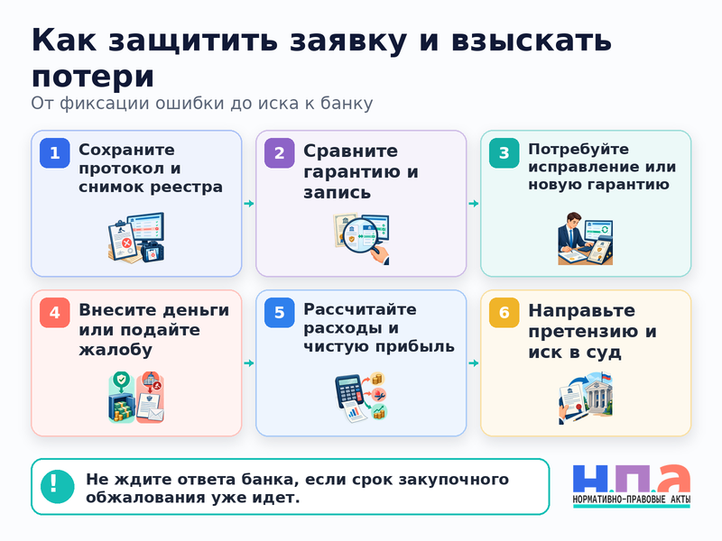 Банк не внёс независимую гарантию в реестр кто возмещает потери