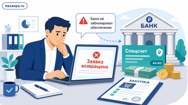 Банк не заблокировал обеспечение заявки на спецсчете можно ли взыскать потери