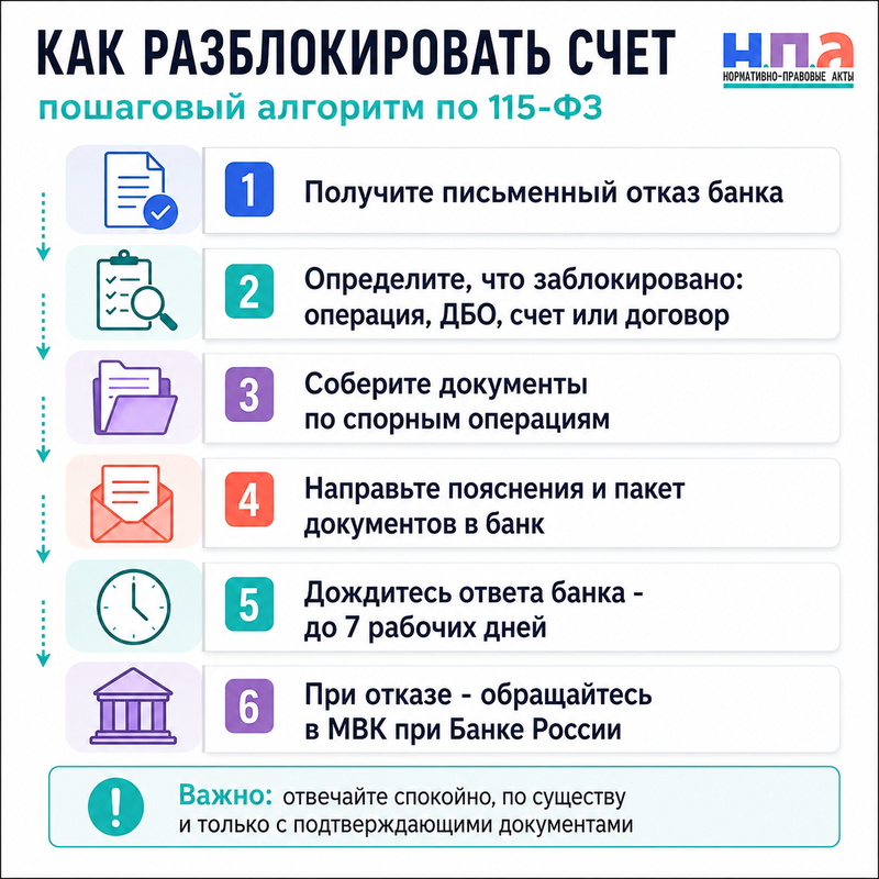 Банк отказал в обслуживании бизнеса как ответить и разблокировать счет