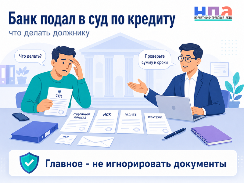 Банк подал в суд по кредиту что делать должнику