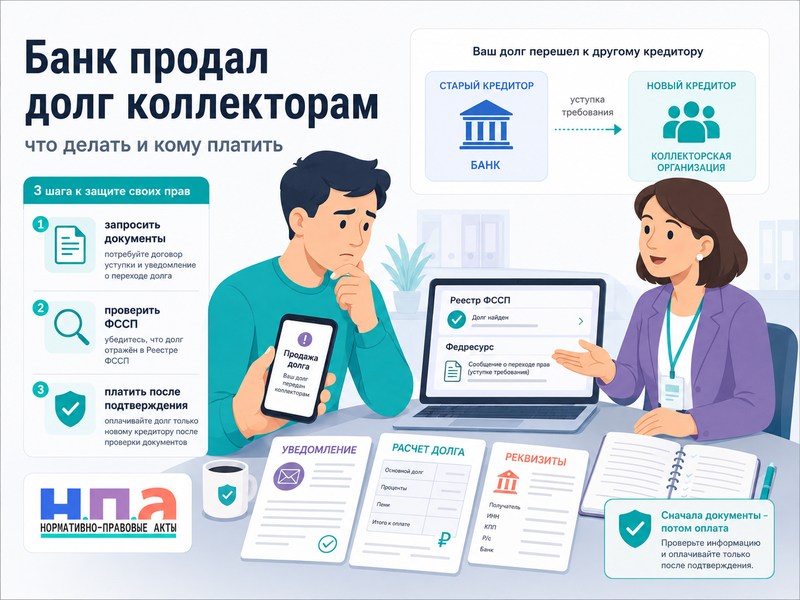 Банк продал долг коллекторам что делать и кому платить