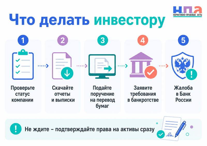 Банкротство брокера или управляющей компании что будет с ценными бумагами и деньгами инвестора