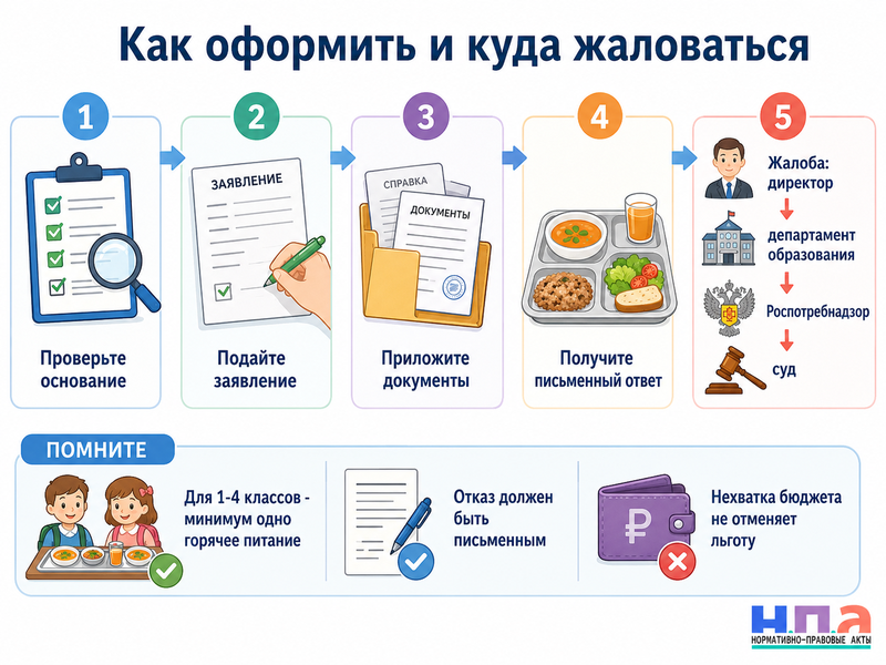 Бесплатное питание в школе кому положено и как оформить