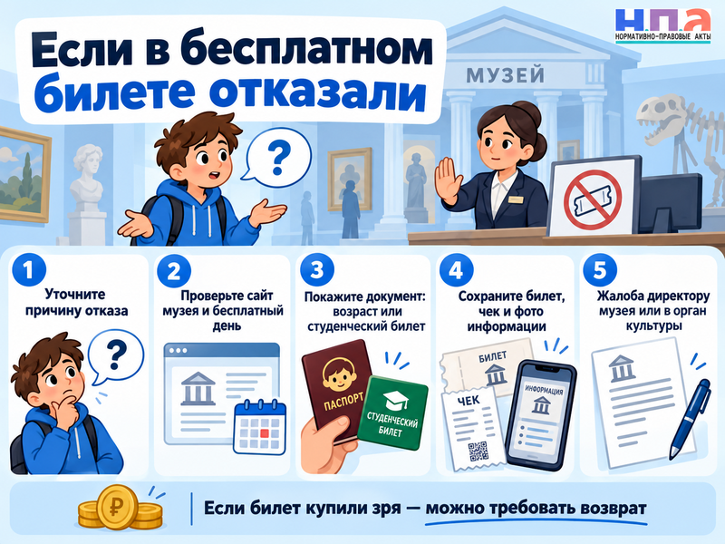 Бесплатный вход в музей для детей и студентов - когда положен