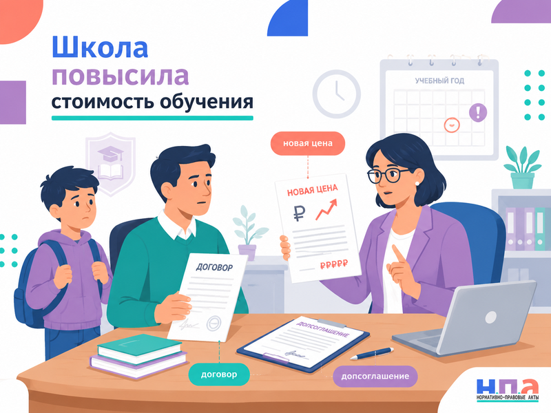 Частная школа в середине учебного года повысила стоимость обучения: обязан ли родитель соглашаться с новой ценой
