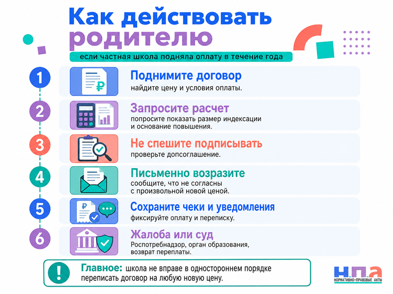 Частная школа в середине учебного года повысила стоимость обучения: обязан ли родитель соглашаться с новой ценой