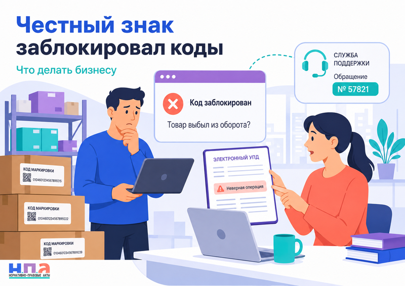 «Честный знак» ошибочно заблокировал коды, признал товар выбывшим или принадлежащим другой компании