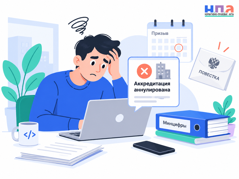 Что будет с ИТ-отсрочкой после потери аккредитации компании