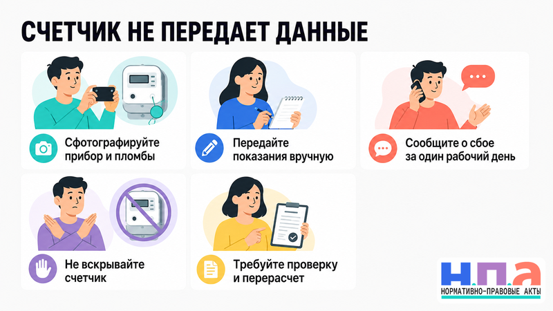 Что делать, если умный электросчетчик не передает показания
