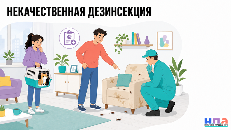 Что делать после некачественной или опасной дезинсекции