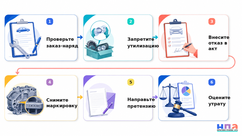 Дилер или автосервис не возвращает замененные детали как получить старые запчасти