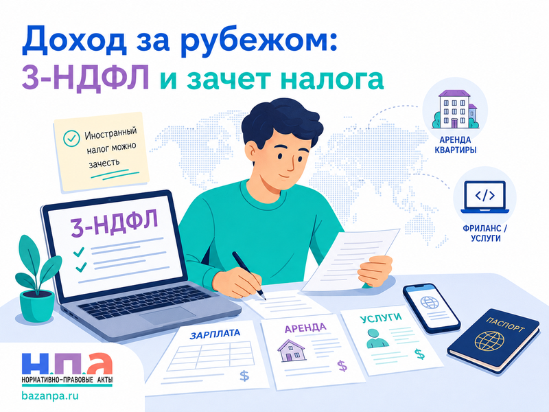 Доход от работы, аренды или услуг за рубежом как подать 3-НДФЛ и зачесть иностранный налог