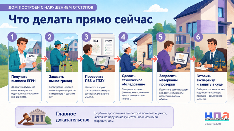 Дом построен с нарушением отступов можно ли узаконить постройку и избежать сноса