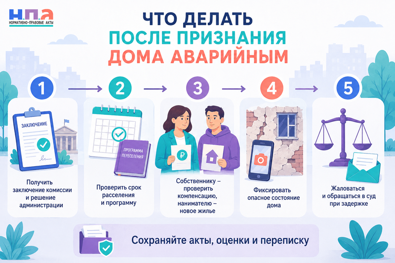 Дом признали аварийным: сроки расселения, компенсация и предоставление другого жилья