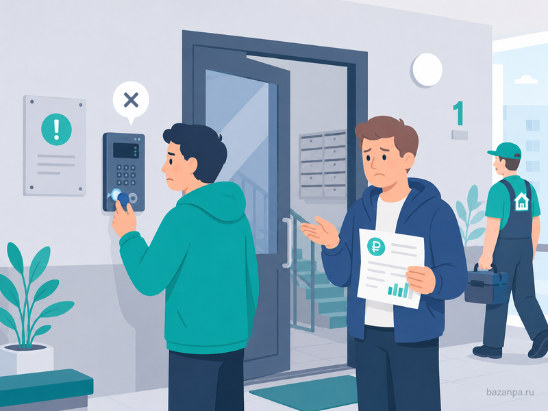 Домофон не работает, но плату продолжают начислять ремонт, перерасчет и отказ от услуги