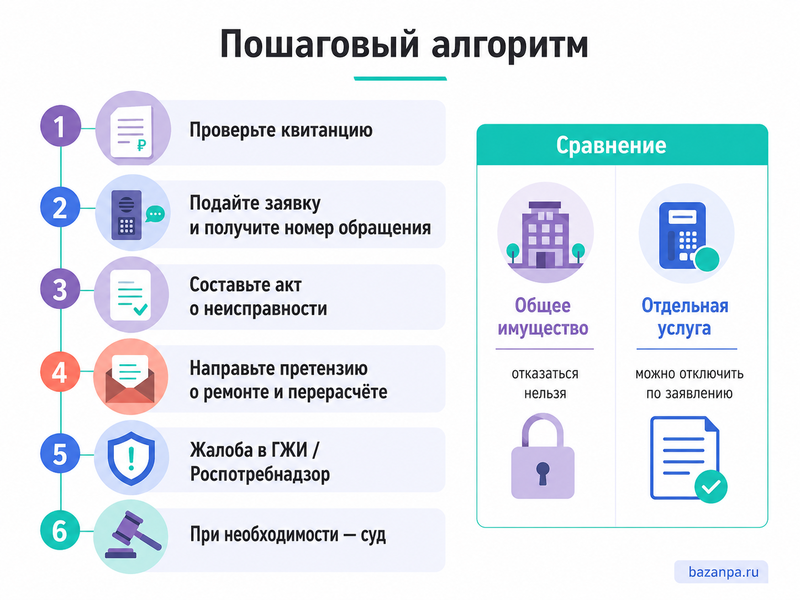 Домофон не работает, но плату продолжают начислять: ремонт, перерасчет и отказ от услуги