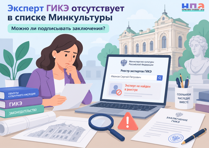 Эксперт ГИКЭ отсутствует в списке Минкультуры