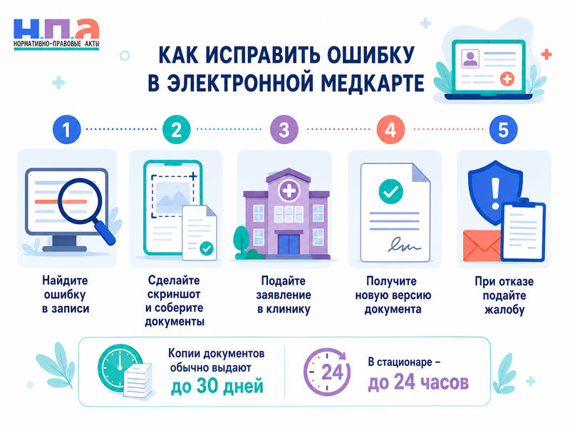 Электронная медицинская карта с 1 сентября 2026 года как получить доступ, исправить ошибку и забрать копию