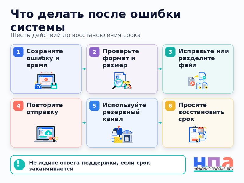 Электронная система суда не приняла иск или доказательства, и срок подачи истек