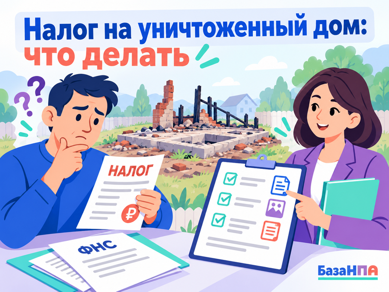 ФНС начисляет налог на снесенный или сгоревший дом - что делать