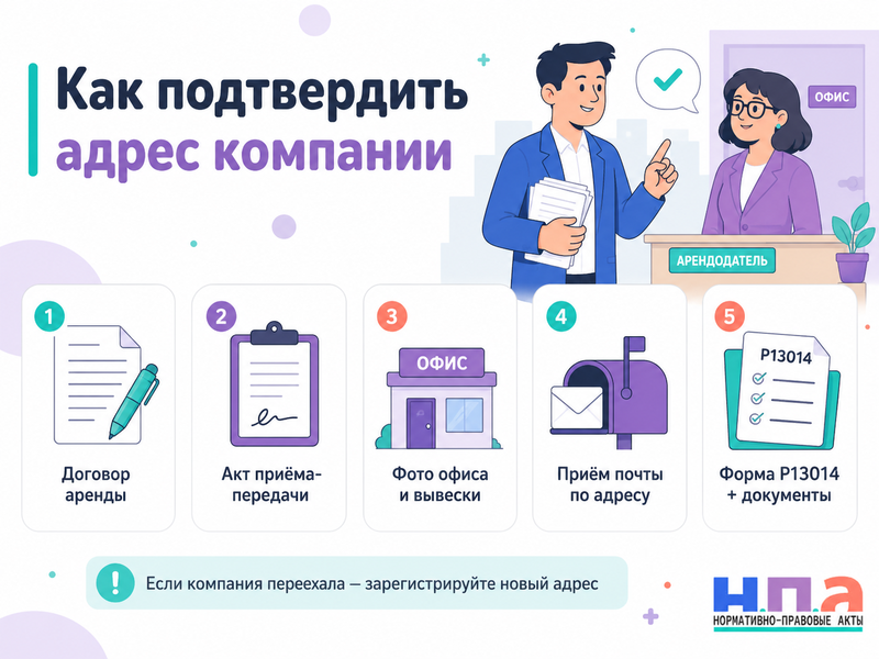 ФНС внесла запись о недостоверности адреса компании: как подтвердить адрес и исправить ЕГРЮЛ