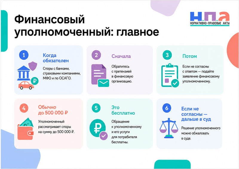 Финансовый уполномоченный когда нужно обращаться перед судом и как подать заявление