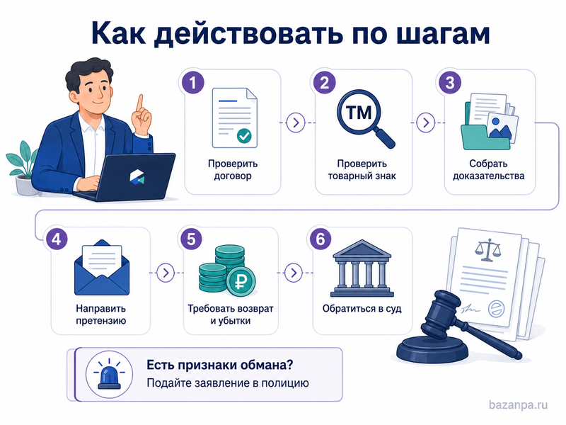 Франчайзер получил паушальный взнос, но не передал товарный знак, ноу-хау, обучение или поддержку бизнеса