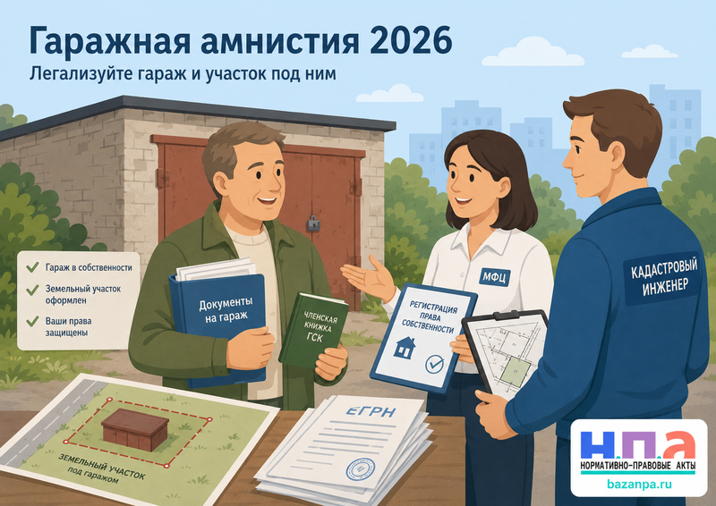 Гаражная амнистия в 2026 году как оформить гараж и землю под ним