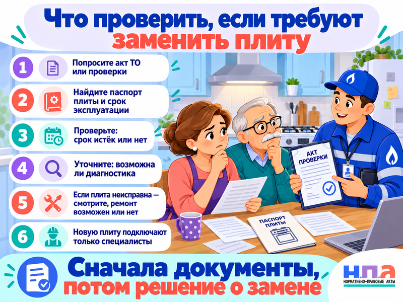 Газовщики требуют заменить исправную газовую плиту - что делать