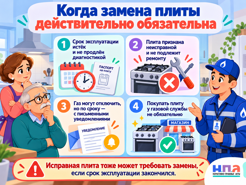 Газовщики требуют заменить исправную газовую плиту - что делать