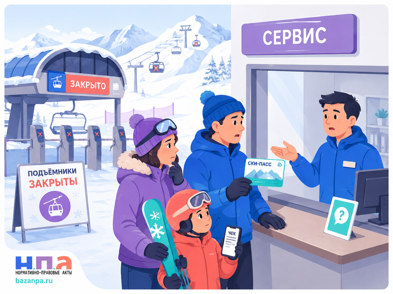 Горнолыжный курорт продал ски-пасс, но подъёмники закрыты можно ли вернуть деньги