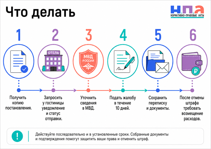 Гостиница неправильно поставила иностранного гостя на миграционный учет или не направила уведомление