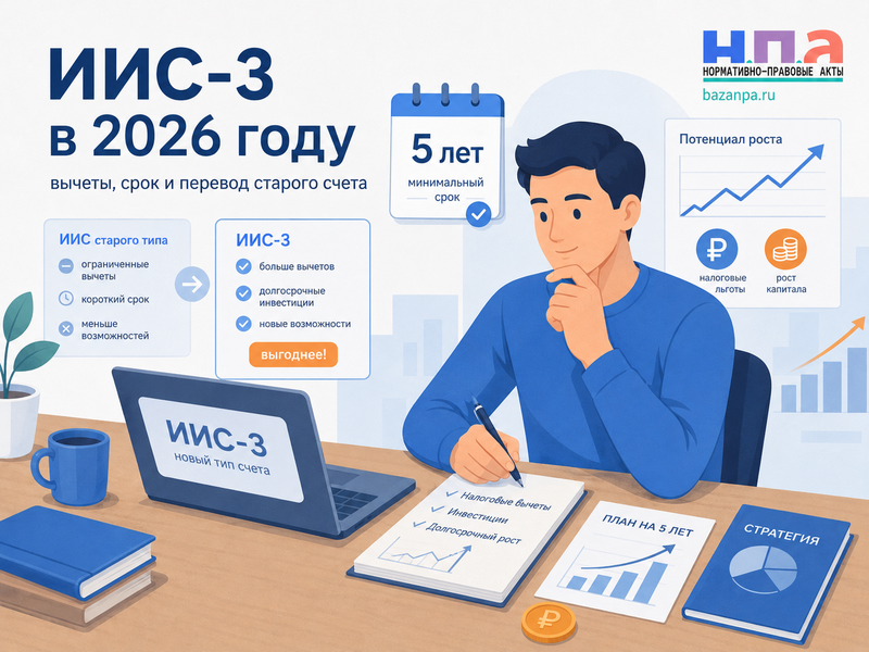 ИС-3 в 2026 году налоговые вычеты, минимальный срок, досрочное закрытие и перевод старого счета