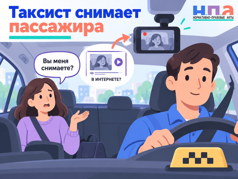 Имеет ли право таксист снимать пассажира и выкладывать видео