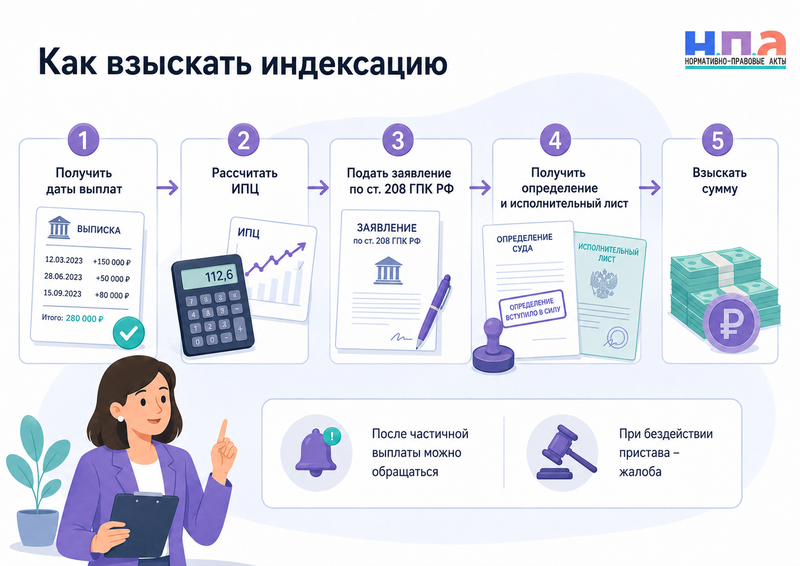 Индексация присужденных судом денег как взыскать компенсацию за длительное исполнение решения