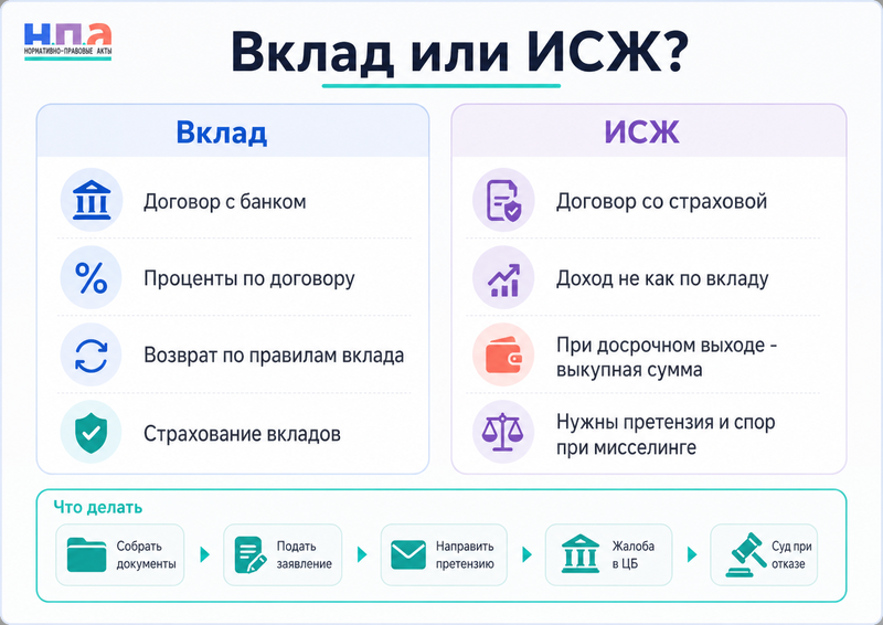 Инвестиционное страхование жизни навязали вместо вклада как расторгнуть договор и вернуть деньги