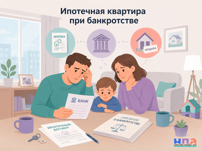 Ипотечная квартира при банкротстве в 2026 году: продадут ли единственное жилье и как распределят деньги