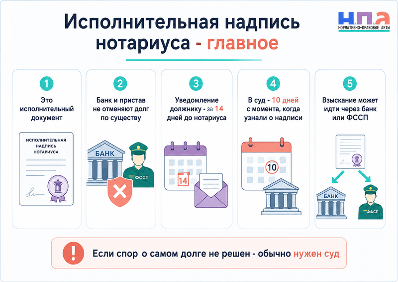 Исполнительная надпись нотариуса как отменить взыскание